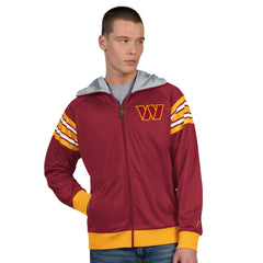 Washington Commanders Pro Player Helmet Full-Zip Hooded Track Jacket - Burgundy/Gold cheap