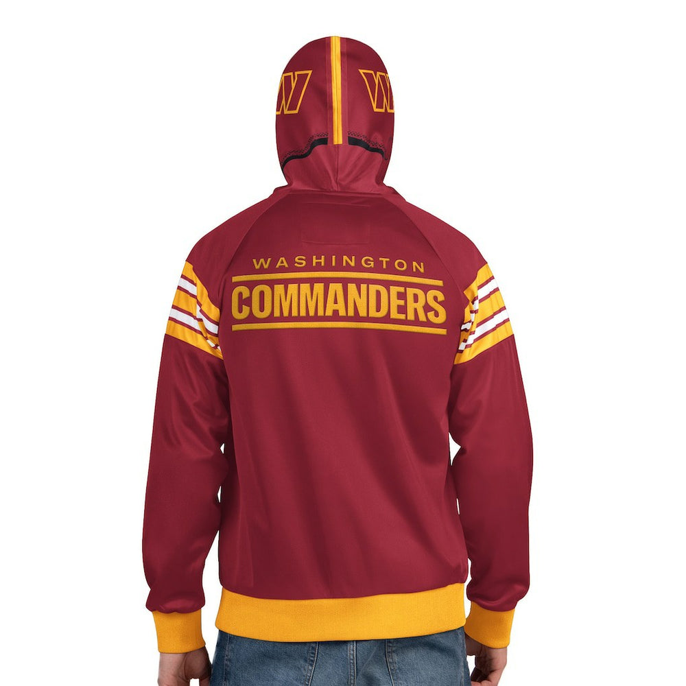 Washington Commanders Pro Player Helmet Full-Zip Hooded Track Jacket - Burgundy/Gold cheap