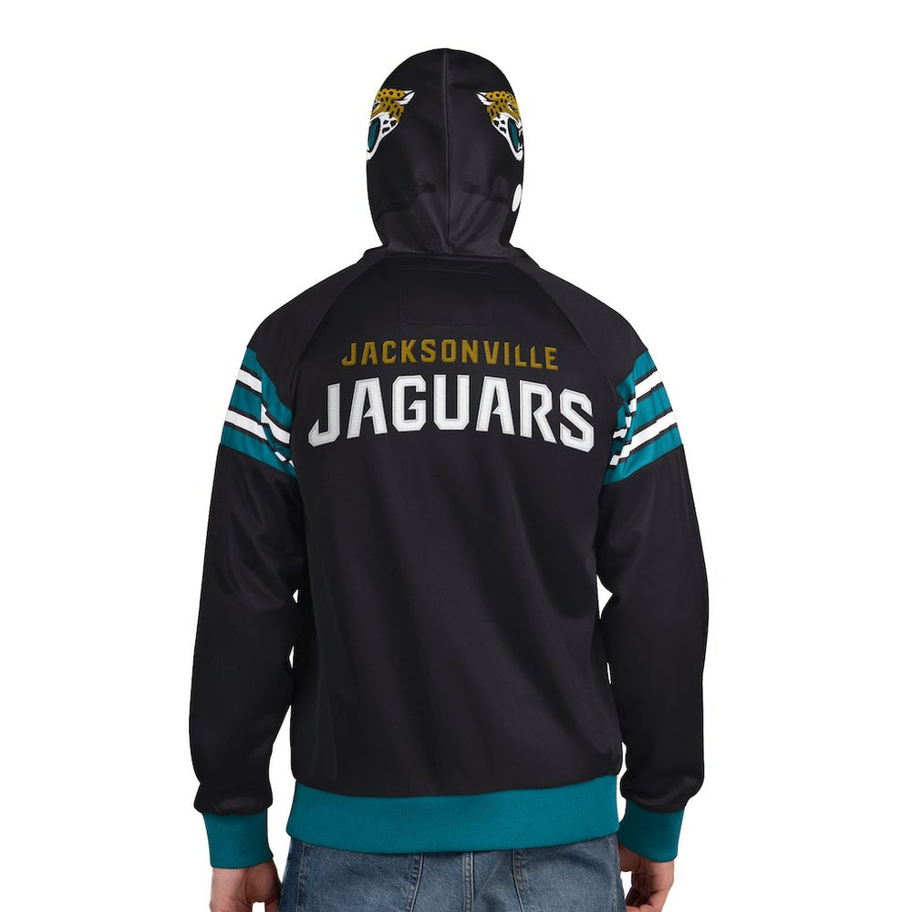 Jacksonville Jaguars Pro Player Helmet Full-Zip Hooded Track Jacket - Black/Teal outlet