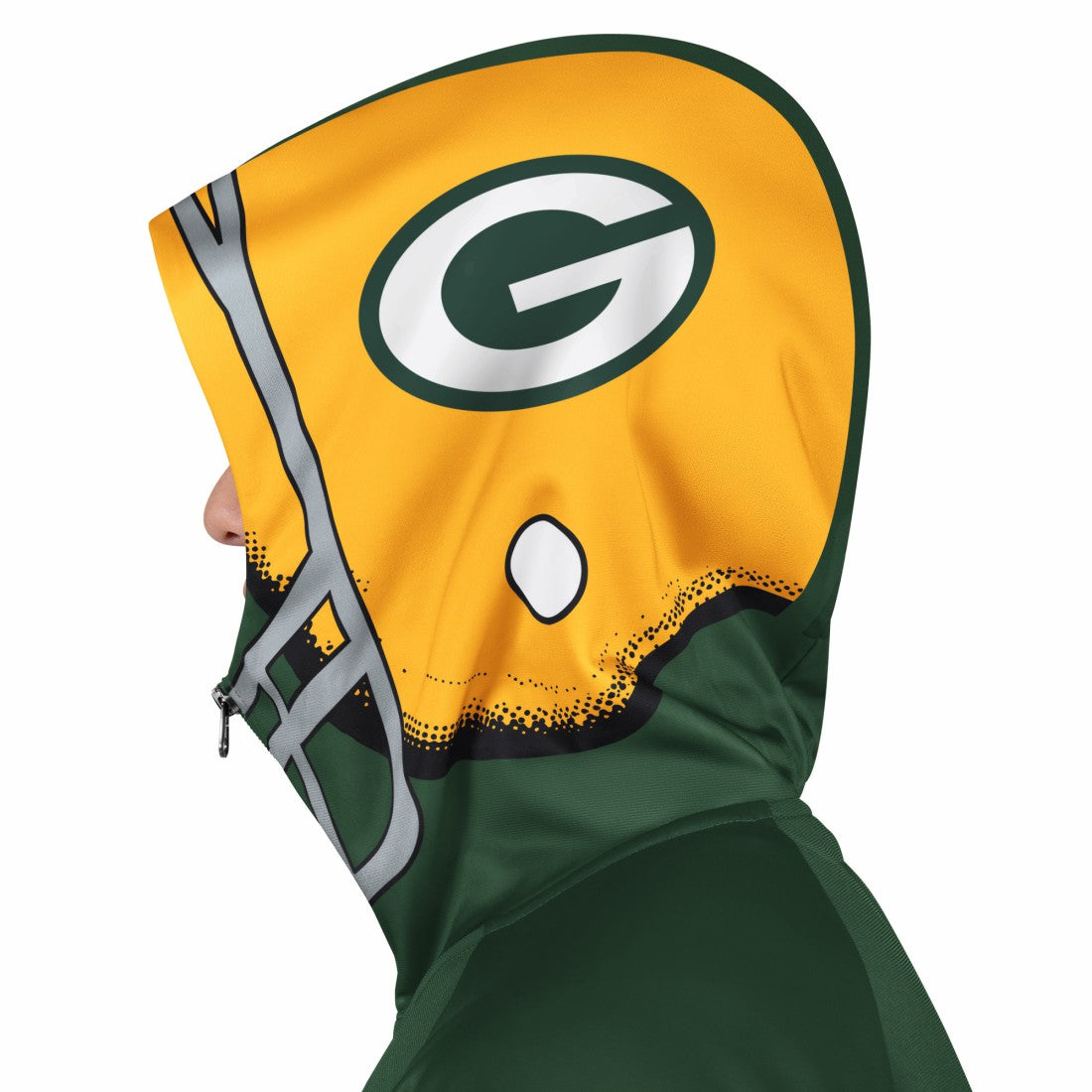 Green Bay Packers Pro Player Helmet Full-Zip Hooded Track Jacket - Green/Gold outlet