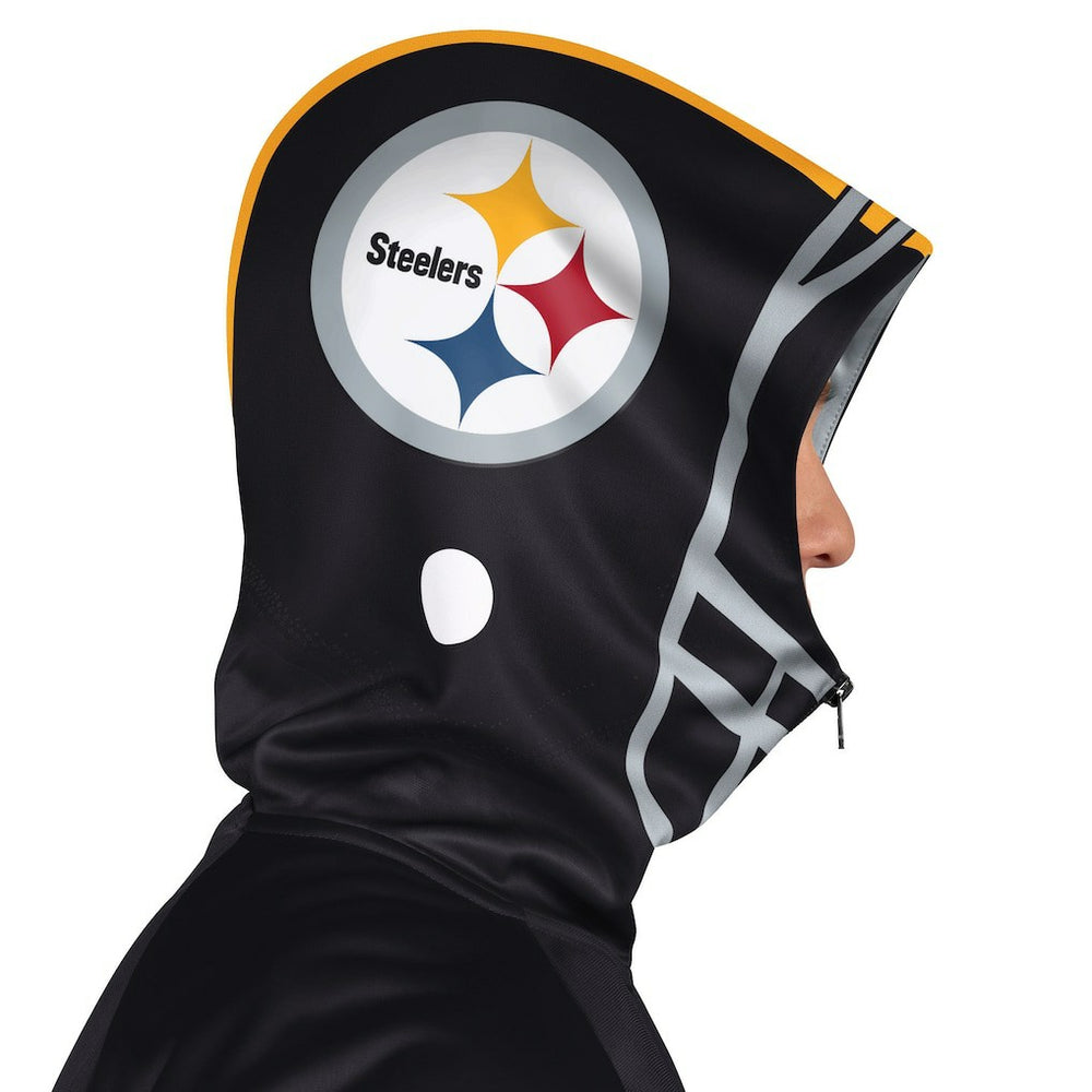 Pittsburgh Steelers Pro Player Helmet Full-Zip Hooded Track Jacket - Black/Gold discount
