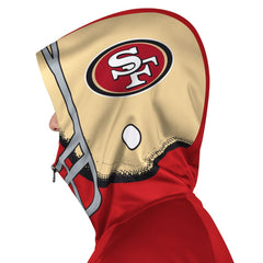San Francisco 49ers Pro Player Helmet Full-Zip Hooded Track Jacket - Scarlet/Gold outlet