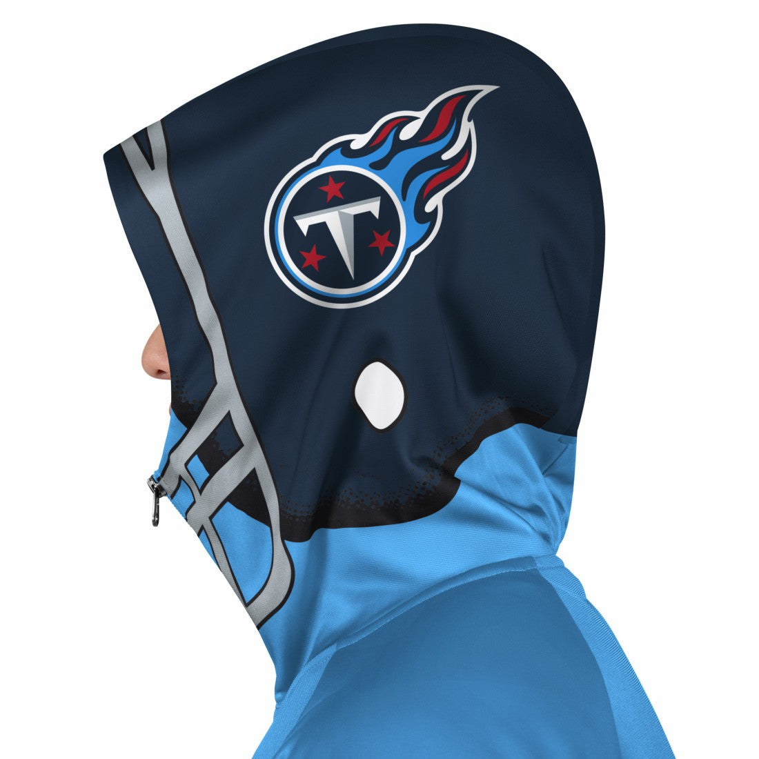 Tennessee Titans Pro Player Helmet Full-Zip Hooded Track Jacket - Light Blue/Navy for sale