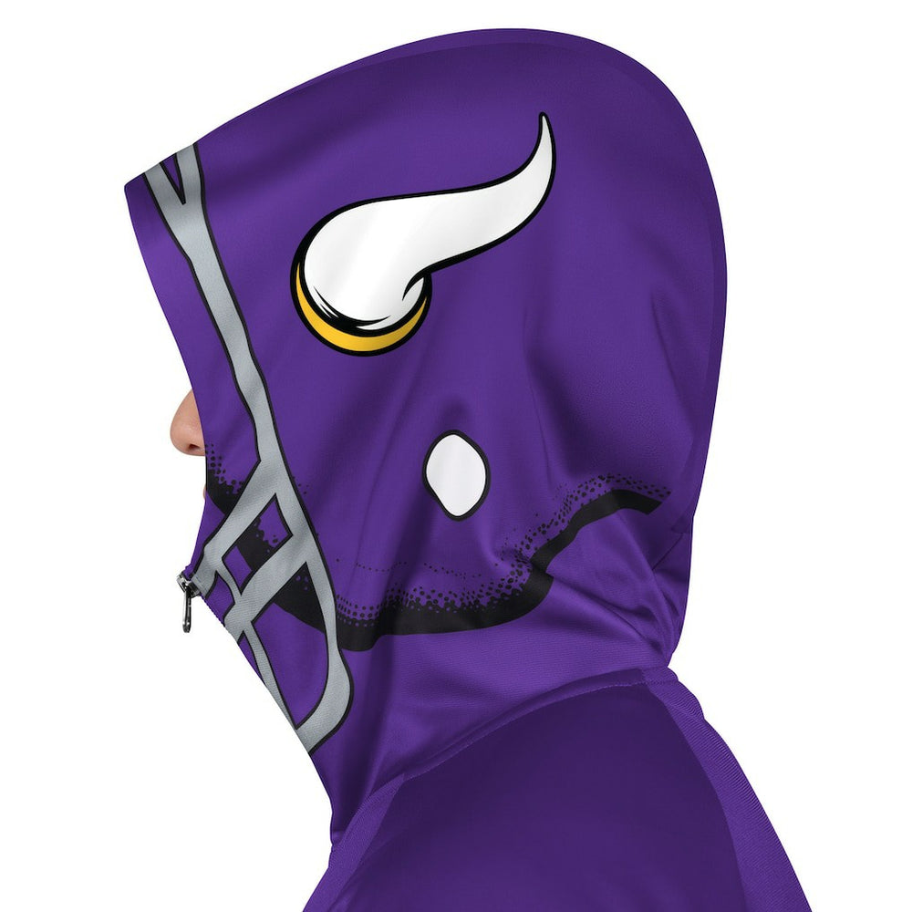 Minnesota Vikings Pro Player Helmet Full-Zip Hooded Track Jacket - Purple/Gold outlet