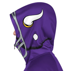 Minnesota Vikings Pro Player Helmet Full-Zip Hooded Track Jacket - Purple/Gold outlet