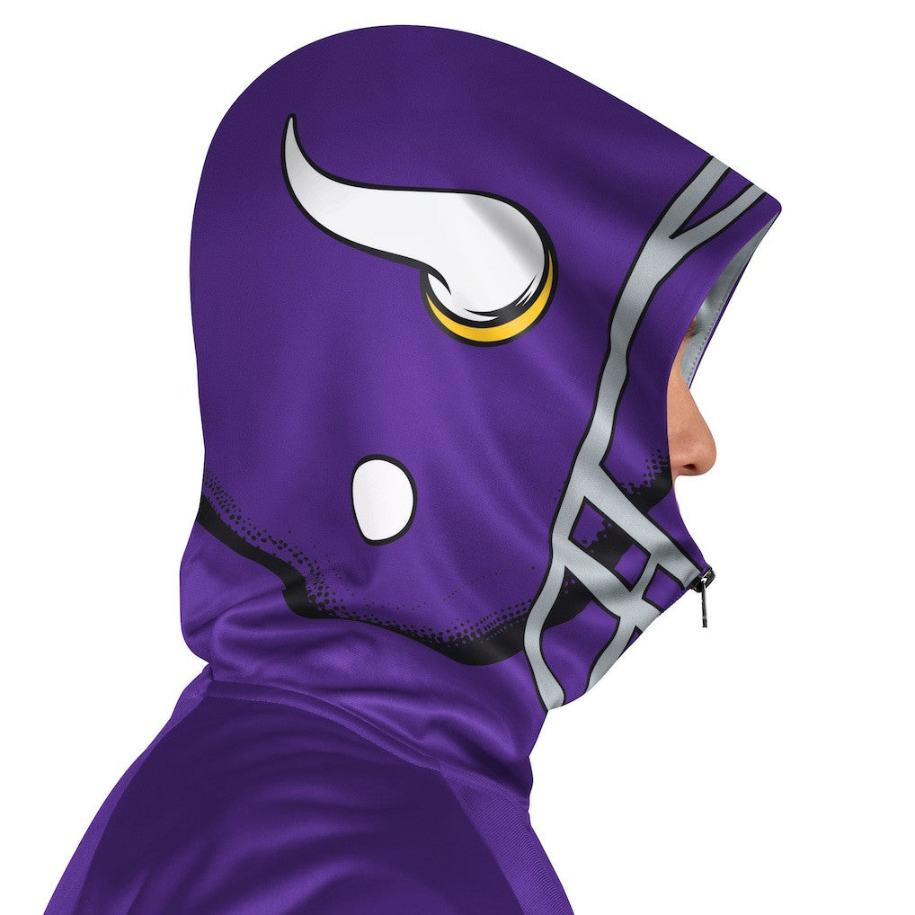 Minnesota Vikings Pro Player Helmet Full-Zip Hooded Track Jacket - Purple/Gold outlet