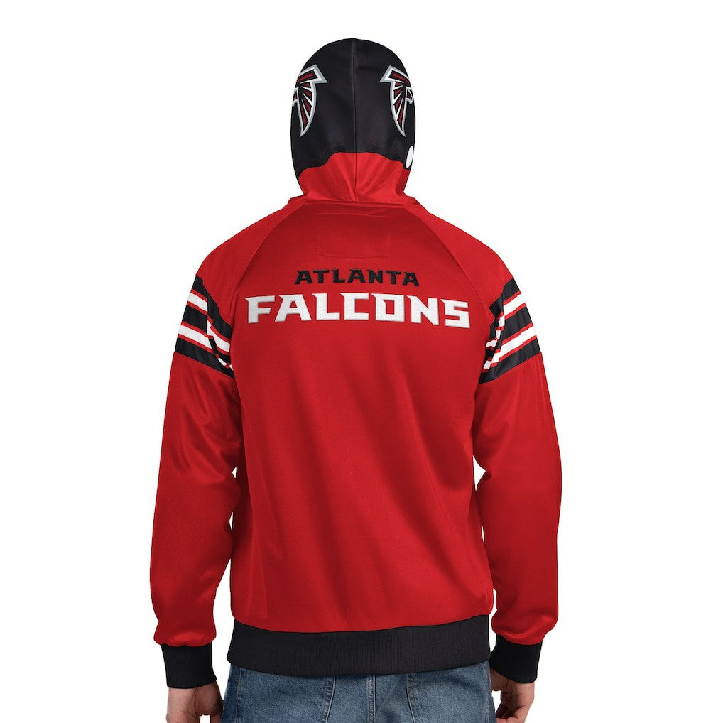 Atlanta Falcons Pro Player Helmet Full-Zip Hooded Track Jacket - Red/Black on sale