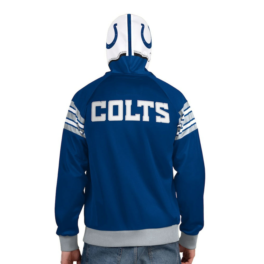 Indianapolis Colts Pro Player Helmet Full-Zip Hooded Track Jacket - Royal/White on sale