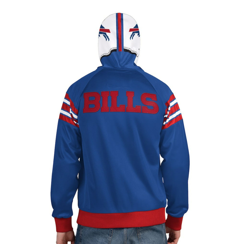 Buffalo Bills Pro Player Helmet Full-Zip Hooded Track Jacket - Royal/White for sale