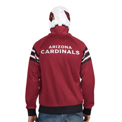 Arizona Cardinals Pro Player Helmet Full-Zip Hooded Track Jacket - Cardinal/White cheap