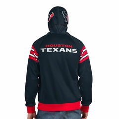 Houston Texans Pro Player Helmet Full-Zip Hooded Track Jacket - Navy/Red outlet
