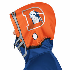 Denver Broncos Pro Player Retro Helmet Full-Zip Hooded Track Jacket - Royal/Orange for sale