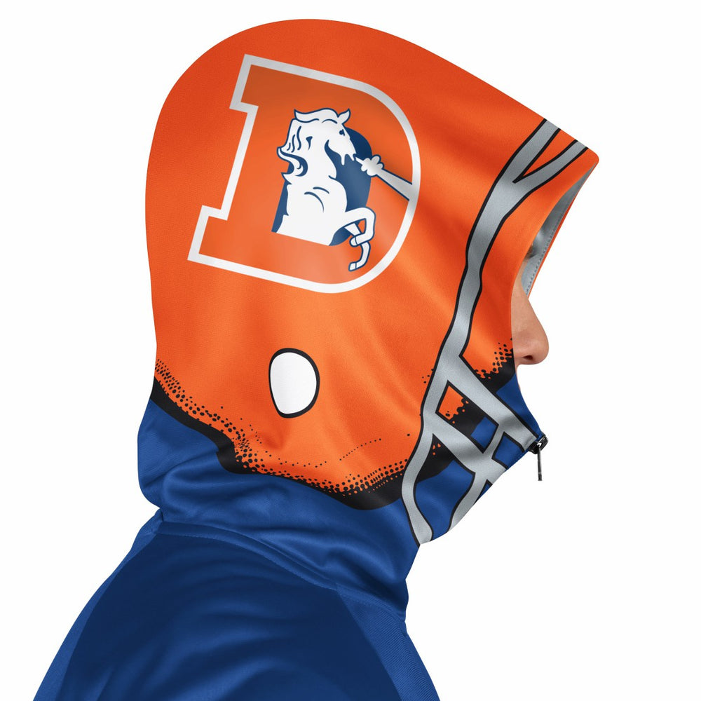 Denver Broncos Pro Player Retro Helmet Full-Zip Hooded Track Jacket - Royal/Orange for sale