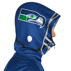 Seattle Seahawks Pro Player Retro Helmet Full-Zip Hooded Track Jacket - Royal/Green sale