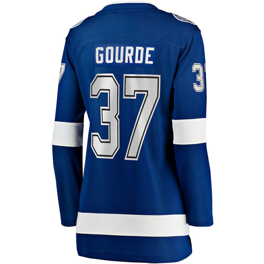 Yanni Gourde Tampa Bay Lightning Fanatics Women's Home Breakaway Player Jersey - Blue Jerseys