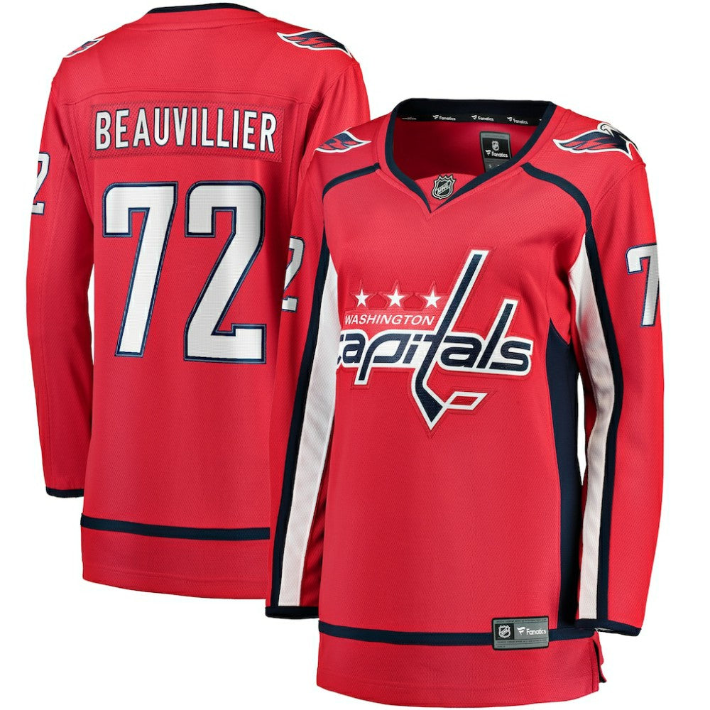 Anthony Beauvillier Washington Capitals Fanatics Women's Home Breakaway Player Jersey - Red Jerseys
