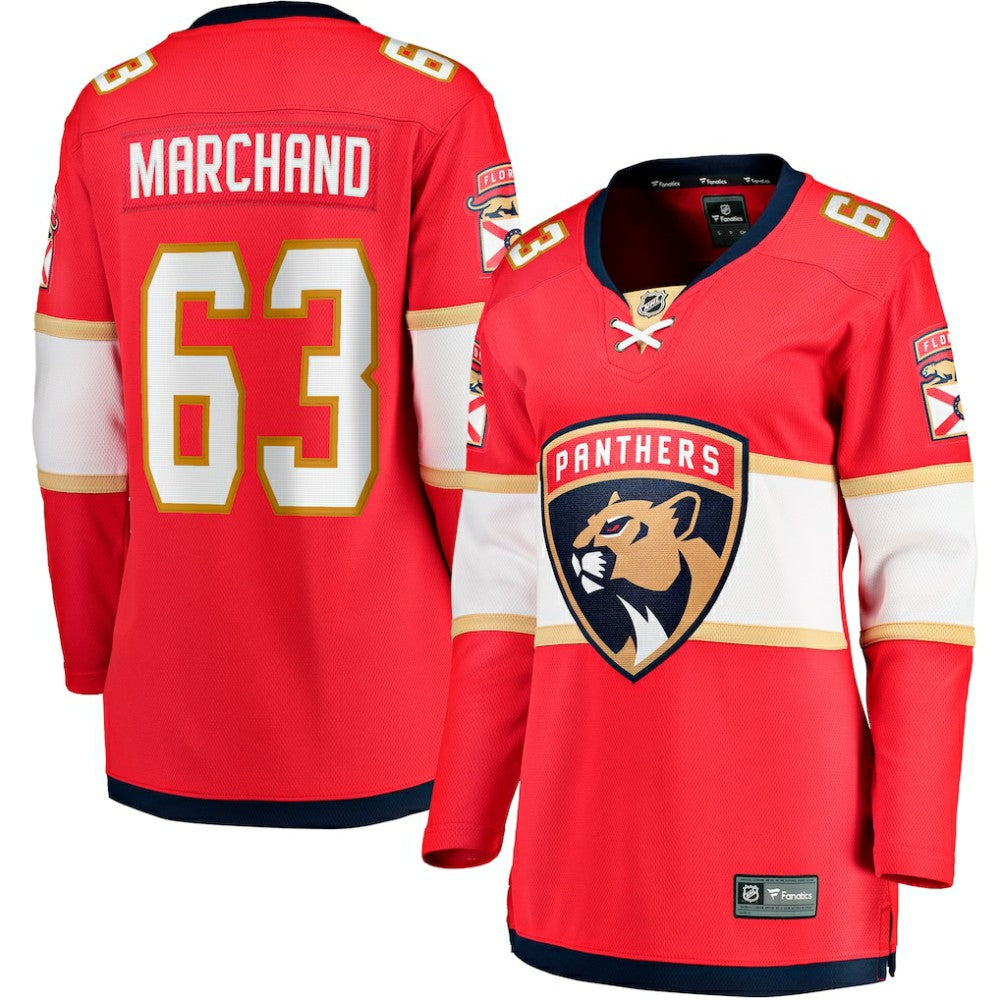 Brad Marchand Florida Panthers Fanatics Women's Home Breakaway Player Jersey - Red Jerseys