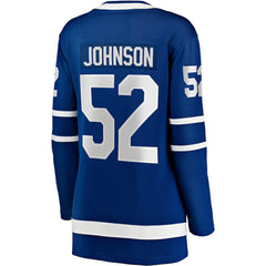 Reese Johnson Toronto Maple Leafs Fanatics Women's Home Breakaway Player Jersey - Blue Jerseys