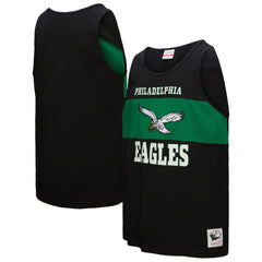 Philadelphia Eagles Retro Colorblock Tank Top - Black outlet