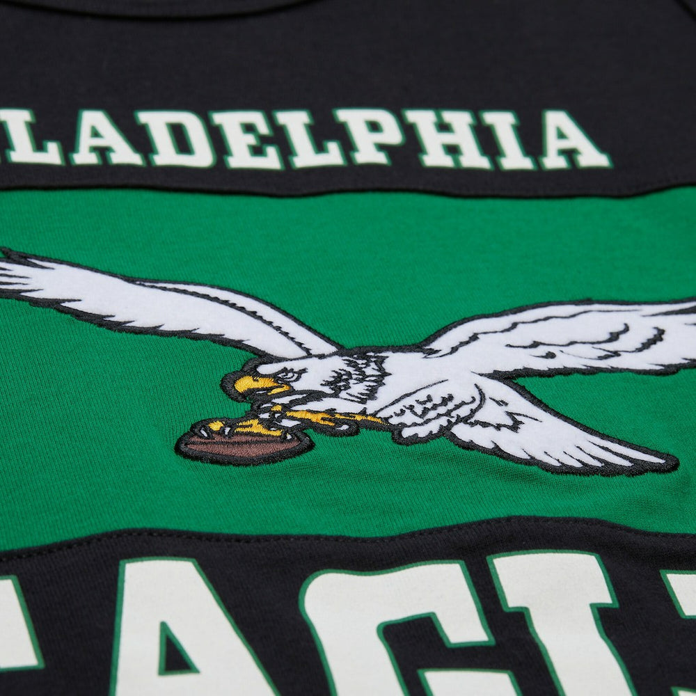 Philadelphia Eagles Retro Colorblock Tank Top - Black outlet