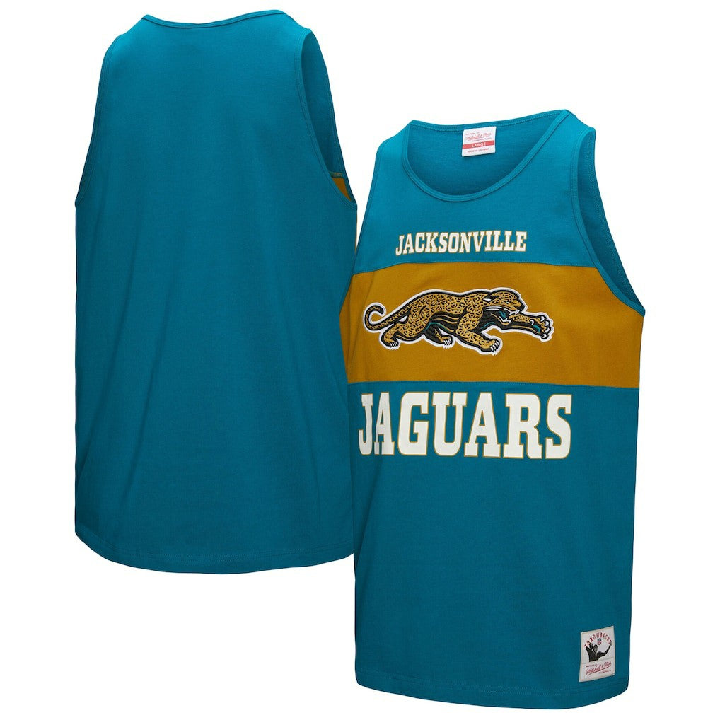 Jacksonville Jaguars Retro Colorblock Tank Top - Teal sale