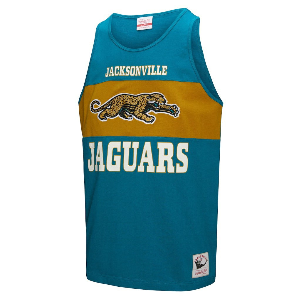 Jacksonville Jaguars Retro Colorblock Tank Top - Teal sale