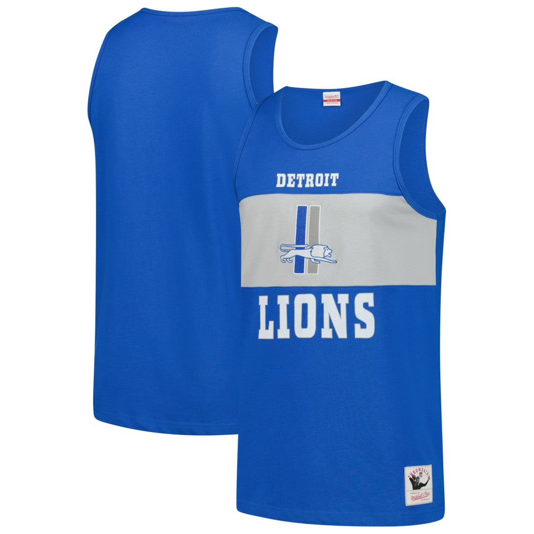Detroit Lions Retro Colorblock Tank Top - Blue sale