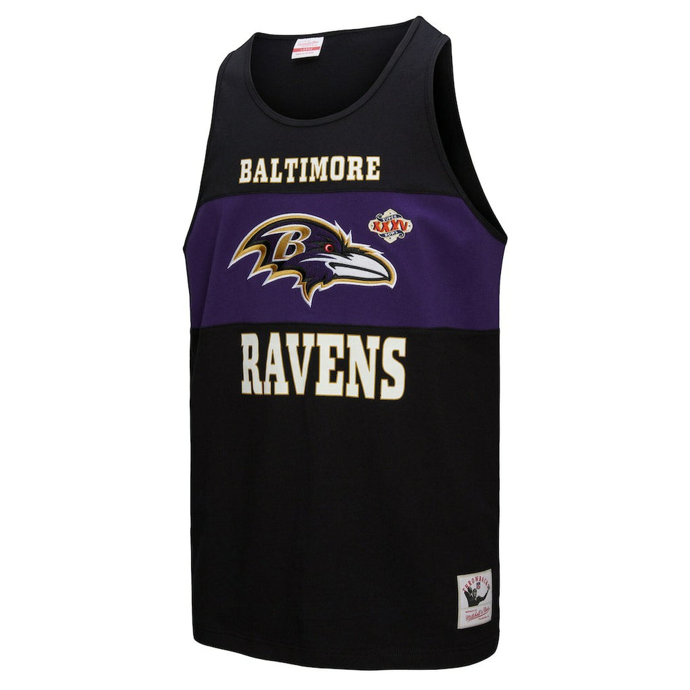 Baltimore Ravens Retro Colorblock Tank Top - Black outlet