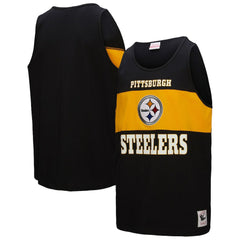 Pittsburgh Steelers Retro Colorblock Tank Top - Black outlet