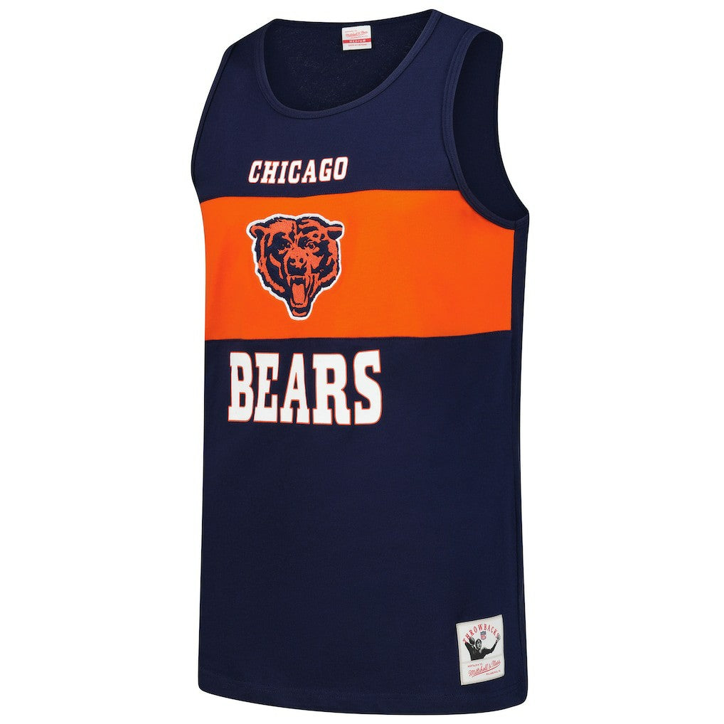 Chicago Bears Retro Colorblock Tank Top - Navy for sale