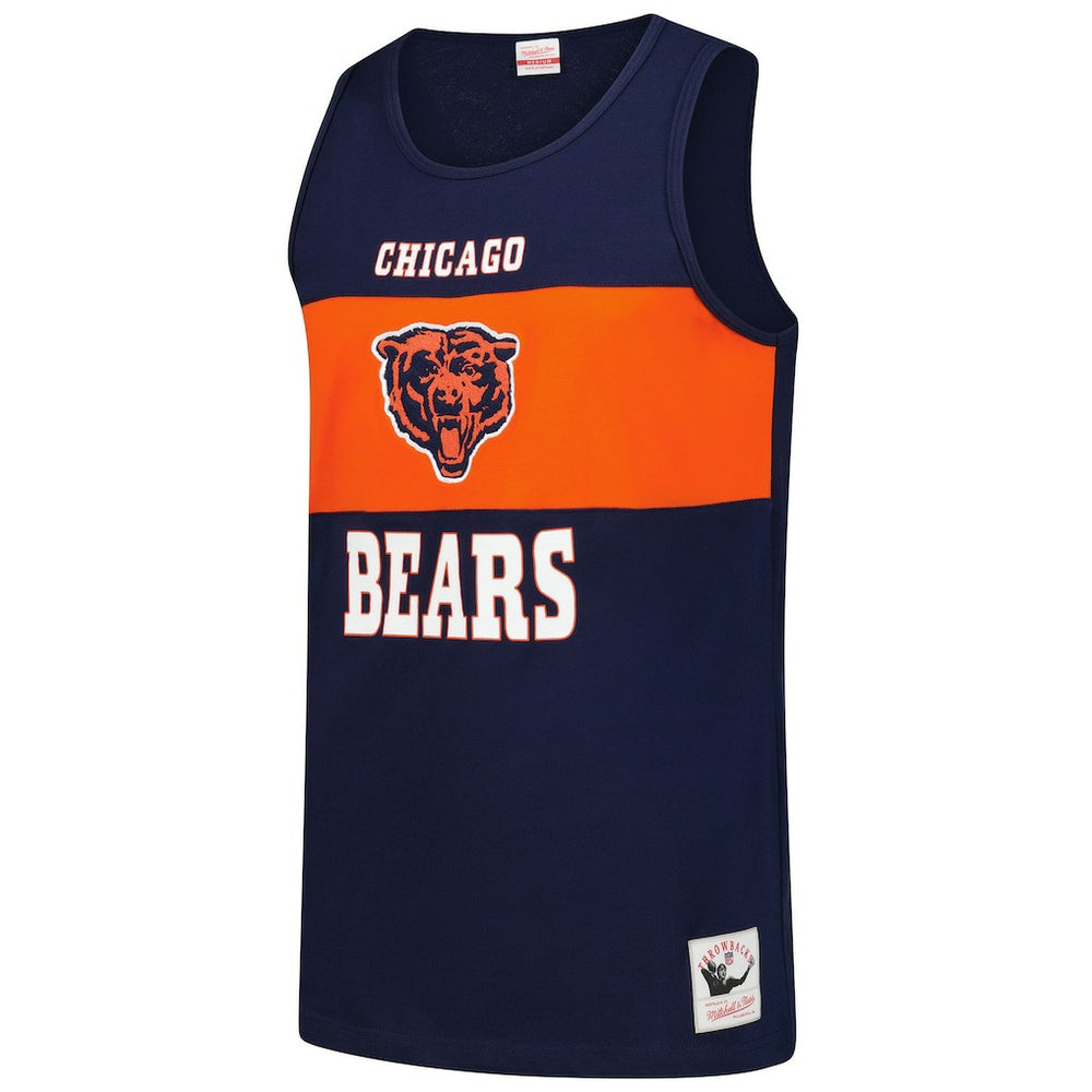 Chicago Bears Retro Colorblock Tank Top - Navy for sale