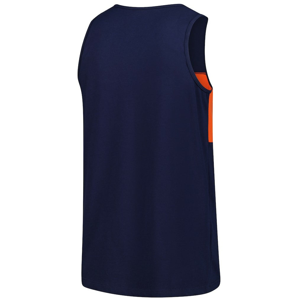 Chicago Bears Retro Colorblock Tank Top - Navy for sale