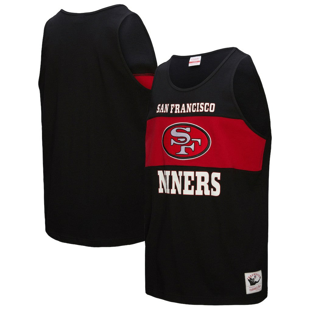 San Francisco 49ers Retro Colorblock Tank Top - Black outlet