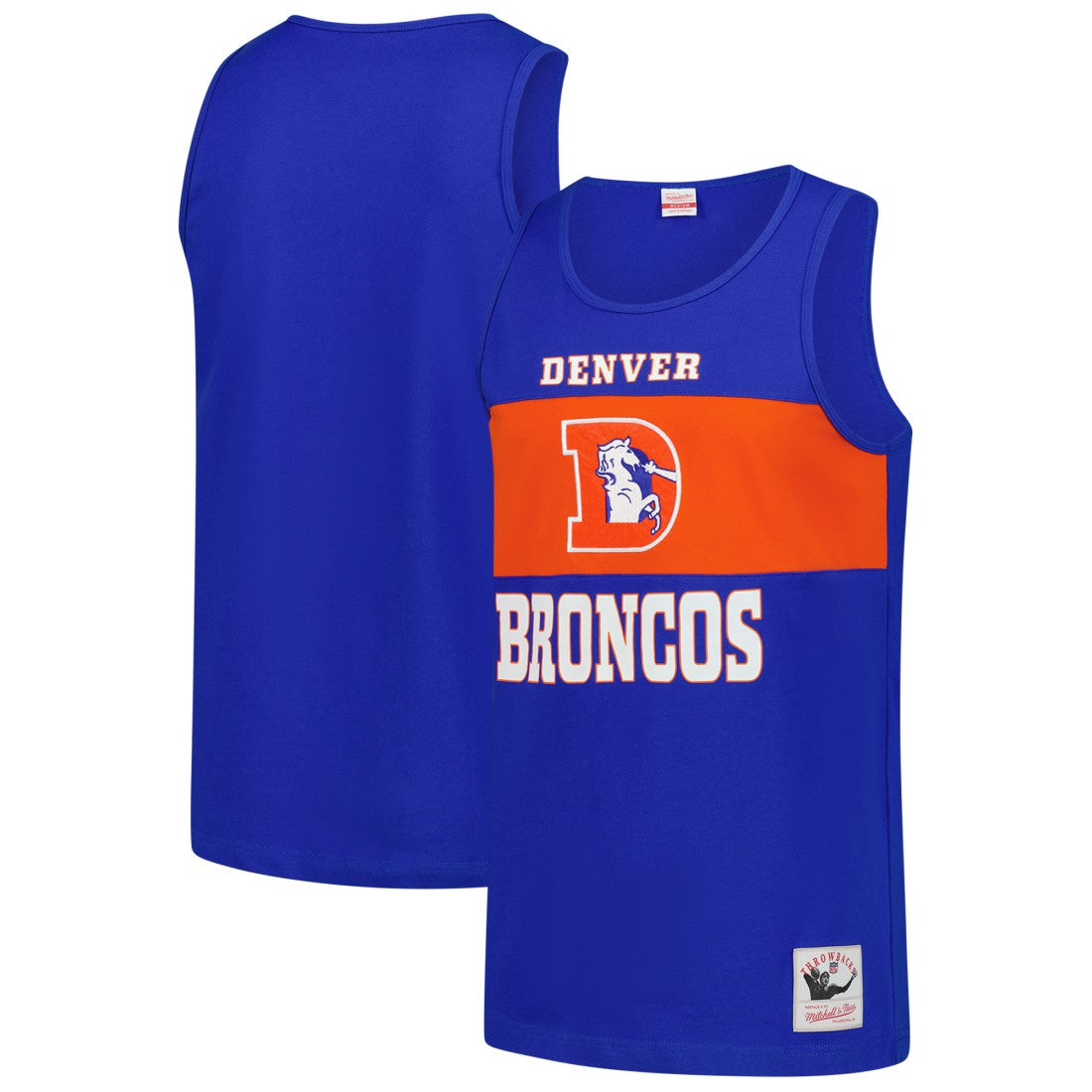 Denver Broncos Retro Colorblock Tank Top - Royal cheap