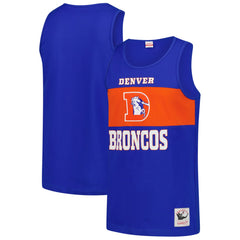 Denver Broncos Retro Colorblock Tank Top - Royal cheap