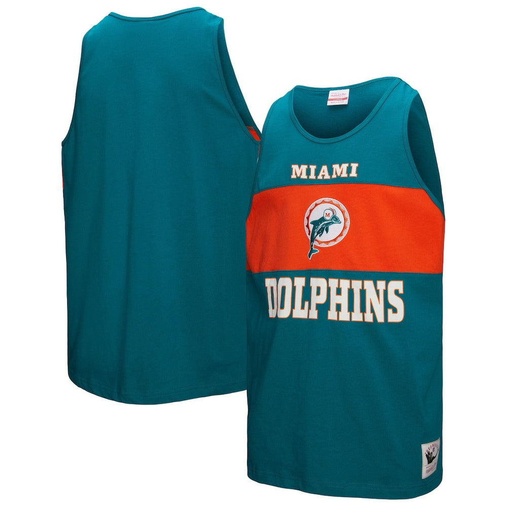 Miami Dolphins Retro Colorblock Tank Top - Aqua cheap