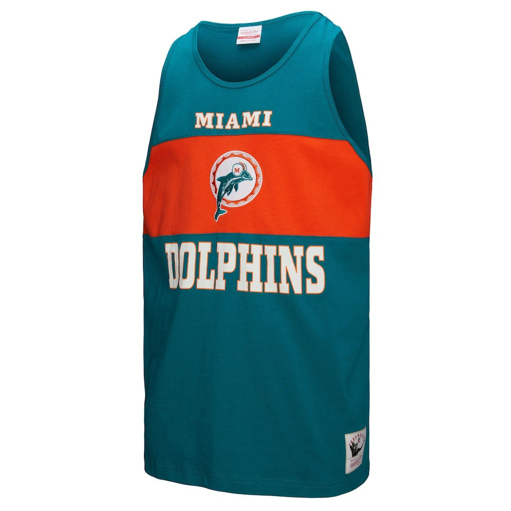Miami Dolphins Retro Colorblock Tank Top - Aqua cheap
