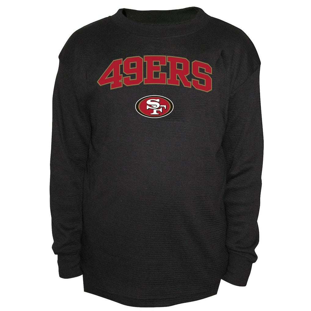 San Francisco 49ers Big & Tall Thermal Long Sleeve Crew Neck T-Shirt - Black online
