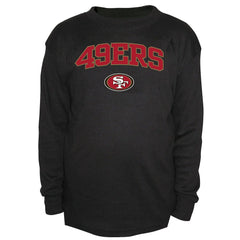San Francisco 49ers Big & Tall Thermal Long Sleeve Crew Neck T-Shirt - Black online