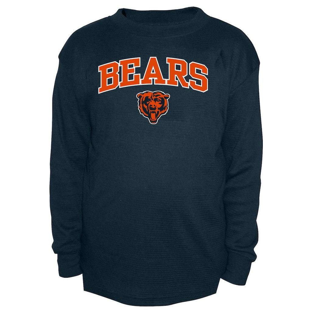 Chicago Bears Big & Tall Thermal Long Sleeve Crew Neck T-Shirt - Navy cheap