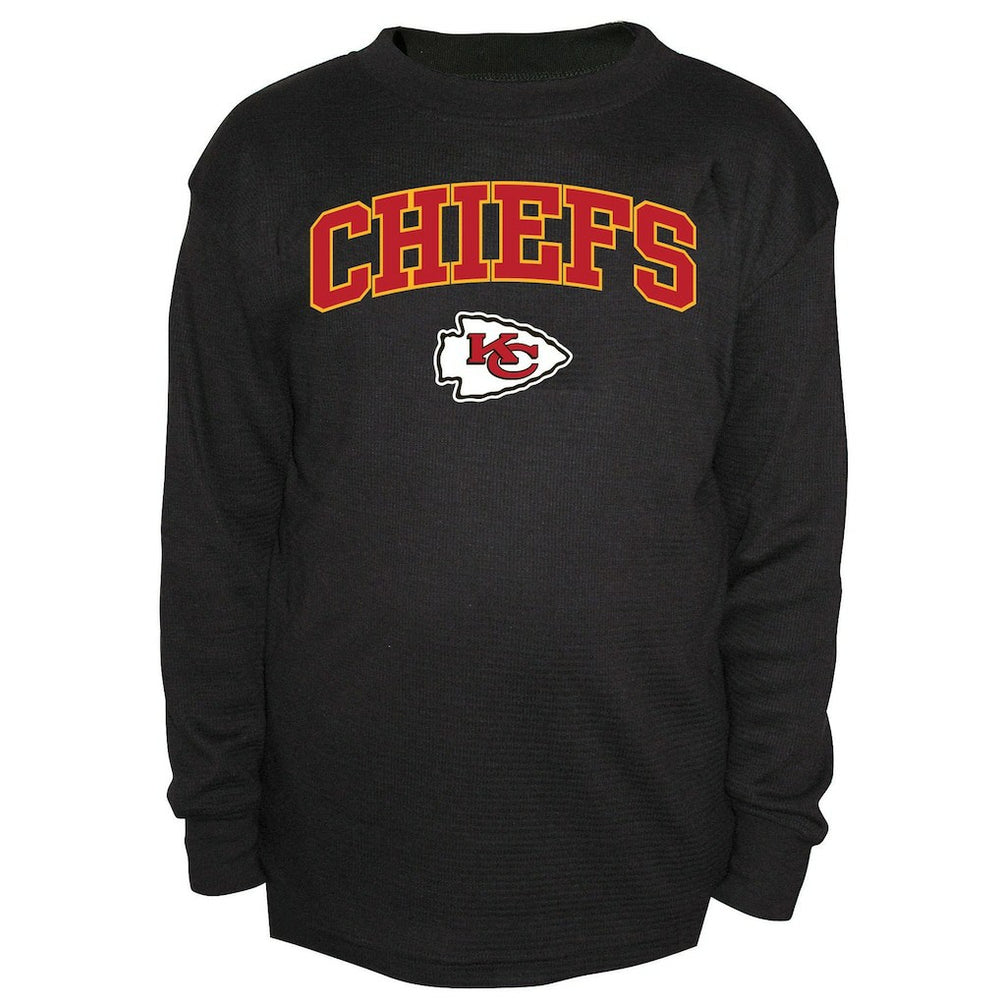 Kansas City Chiefs Big & Tall Thermal Long Sleeve Crew Neck T-Shirt - Black sale