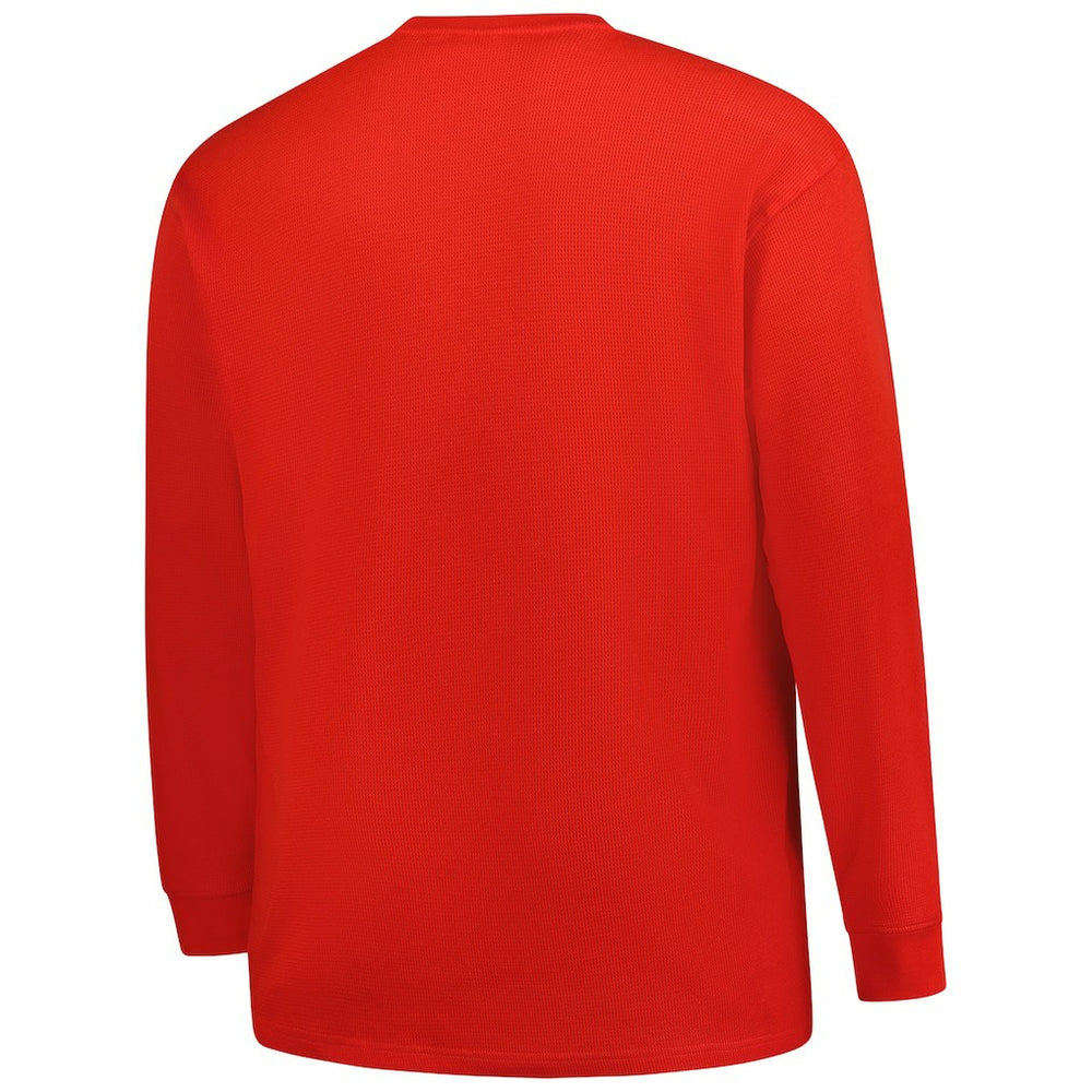 Houston Texans Big & Tall Throwback Thermal Long Sleeve T-Shirt - Red on sale