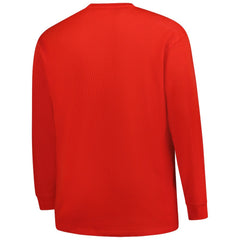 Houston Texans Big & Tall Throwback Thermal Long Sleeve T-Shirt - Red on sale
