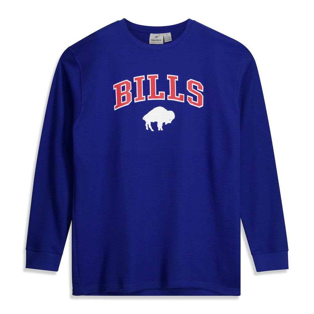 Buffalo Bills Big & Tall Throwback Thermal Long Sleeve T-Shirt - Royal outlet