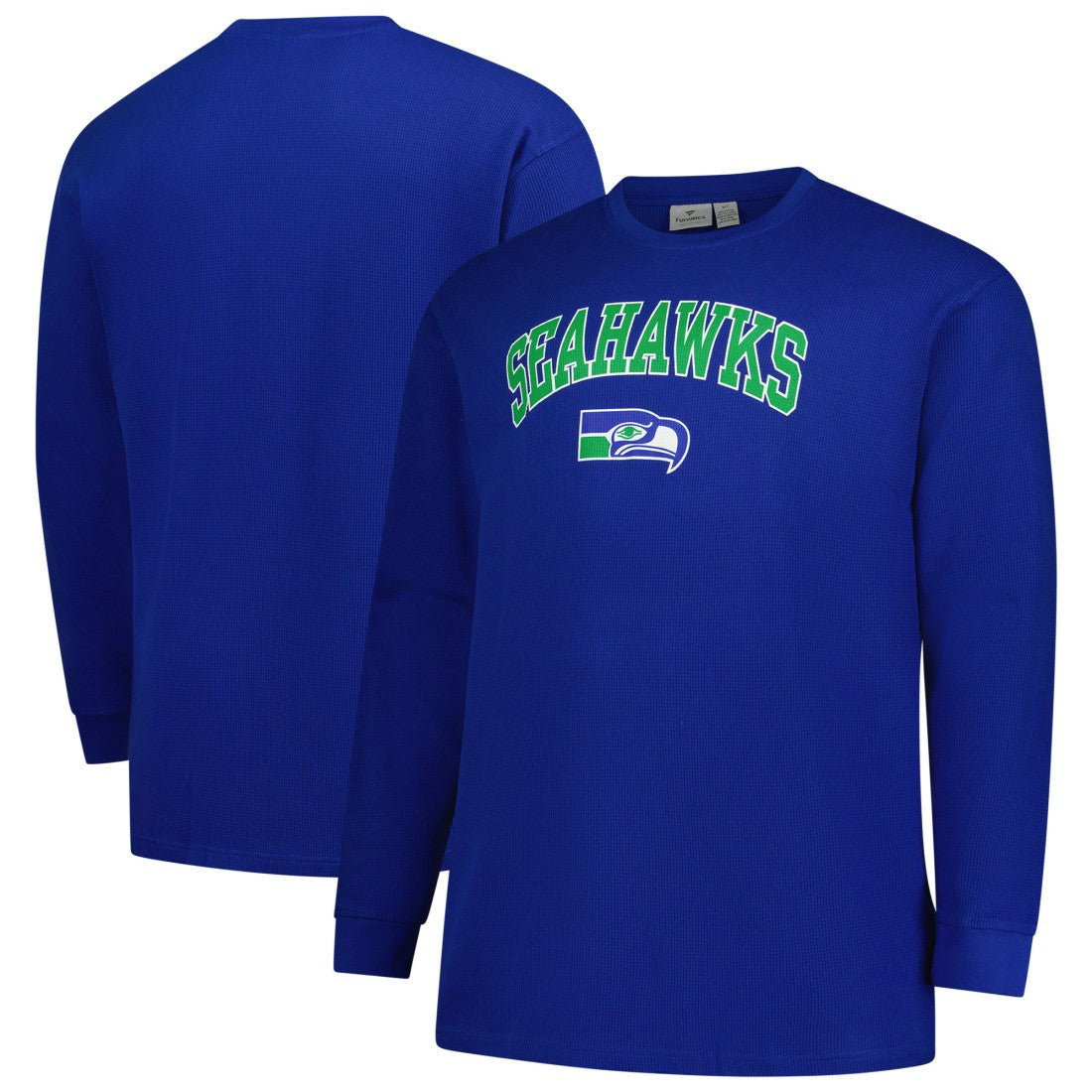 Seattle Seahawks Big & Tall Throwback Thermal Long Sleeve T-Shirt - Royal discount