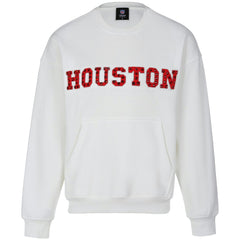 Houston Texans Cuce Women's Chenille Jeweled Sweatshirt - White online