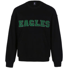 Philadelphia Eagles Cuce Women's Chenille Jeweled Sweatshirt - Black on sale