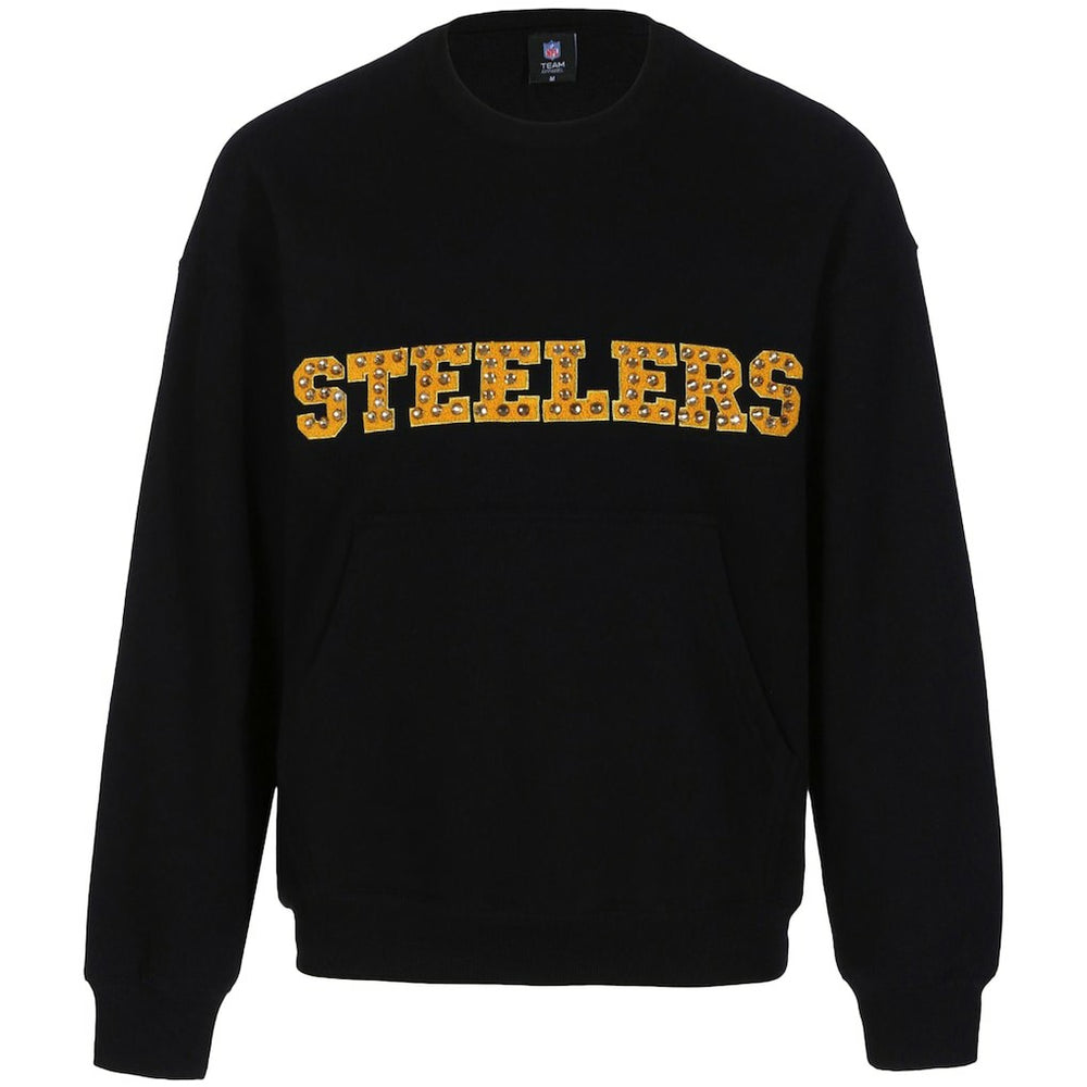Pittsburgh Steelers Cuce Women's Chenille Jeweled Sweatshirt - Black online