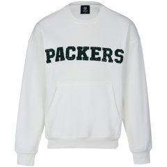 Green Bay Packers Cuce Women's Chenille Jeweled Sweatshirt - White online