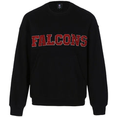 Atlanta Falcons Cuce Women's Chenille Jeweled Sweatshirt - Black outlet